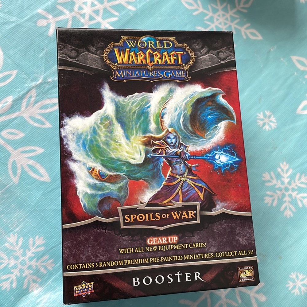 Upper Deck World of Warcraft Miniatures Game Spoils of War Booster Pack - 2 box - Picture 2 of 3